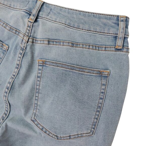 We The Free Jeans Womens 29 Blue Curvy High Rise Super Skinny Light Wash Denim - Picture 7 of 12